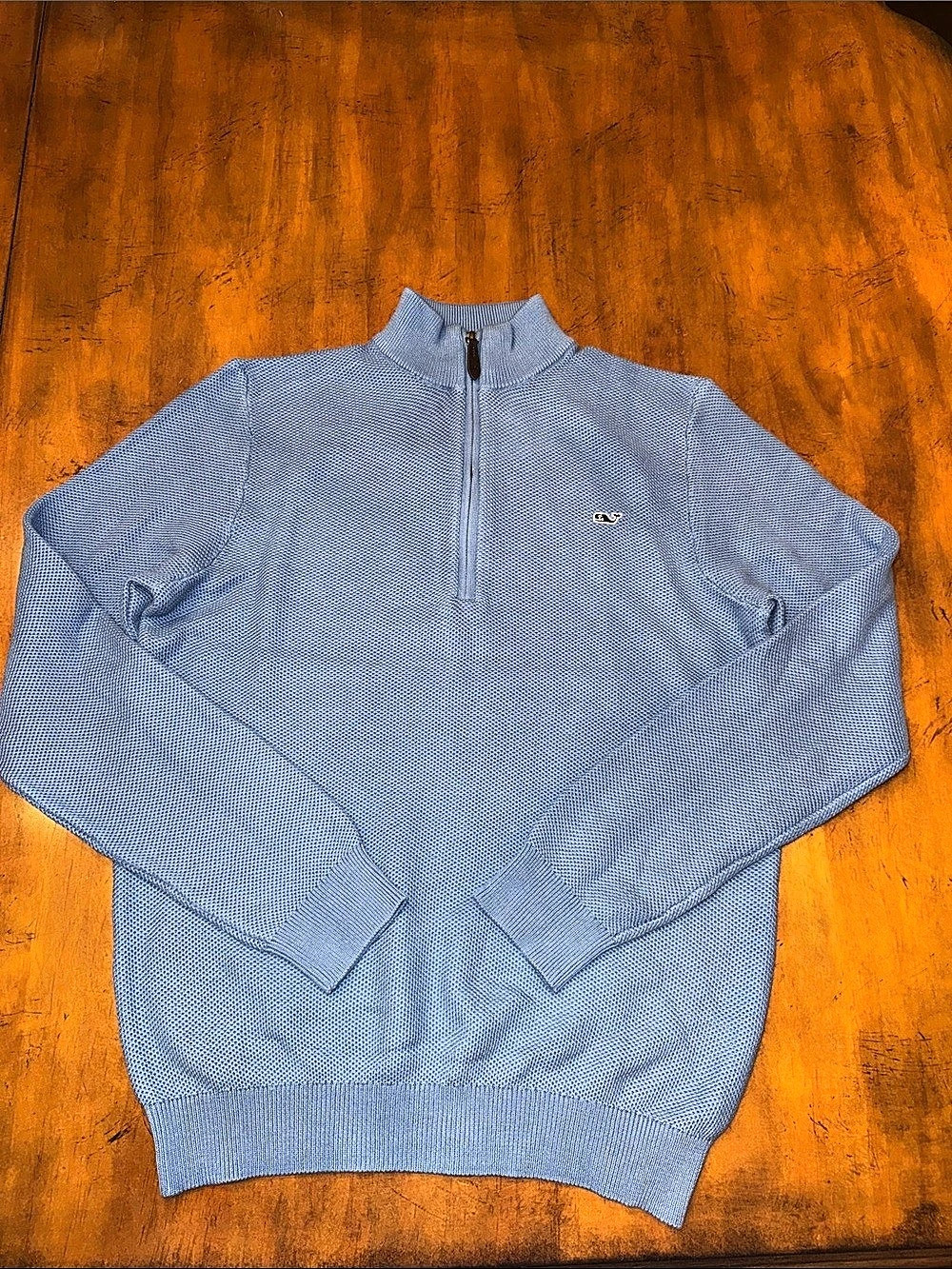 vineyard vines Shep Shirt Quarter-Zip Cotton Sweater Size Large
